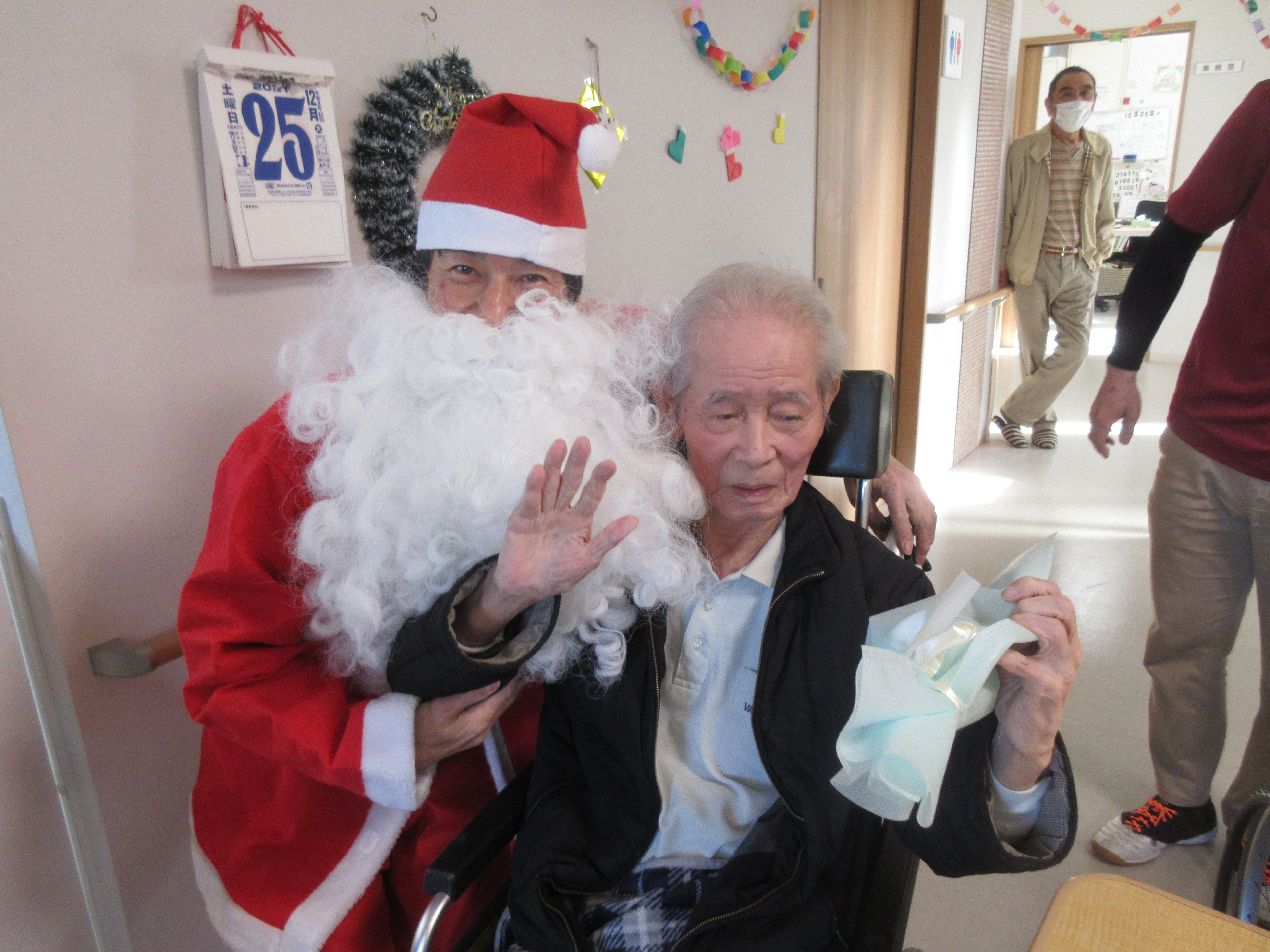 R3.12.25迫クリスマス黒田サンタと橘様