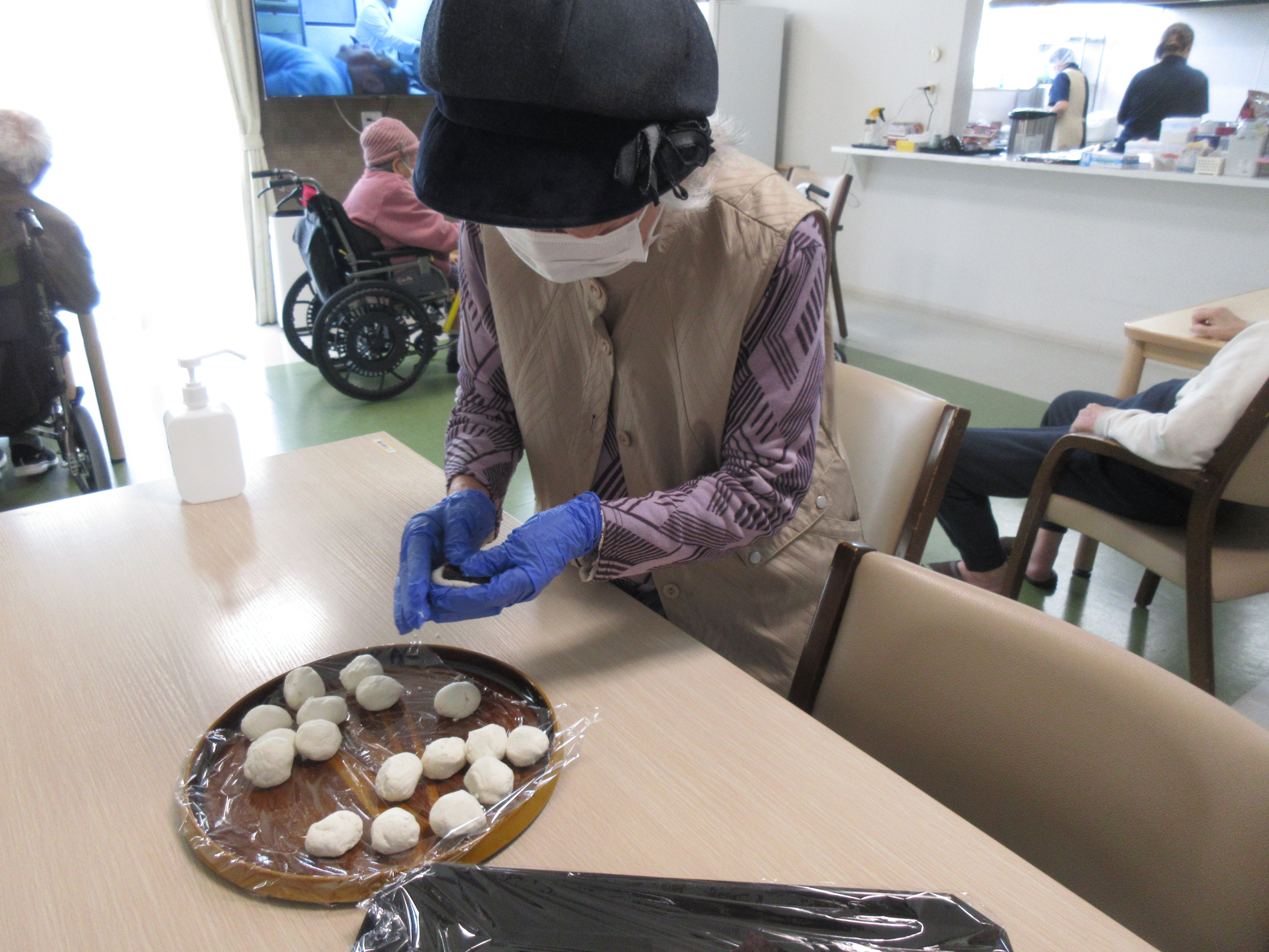 R8.3.28梅が枝餅＆いちご大福作り幸子様