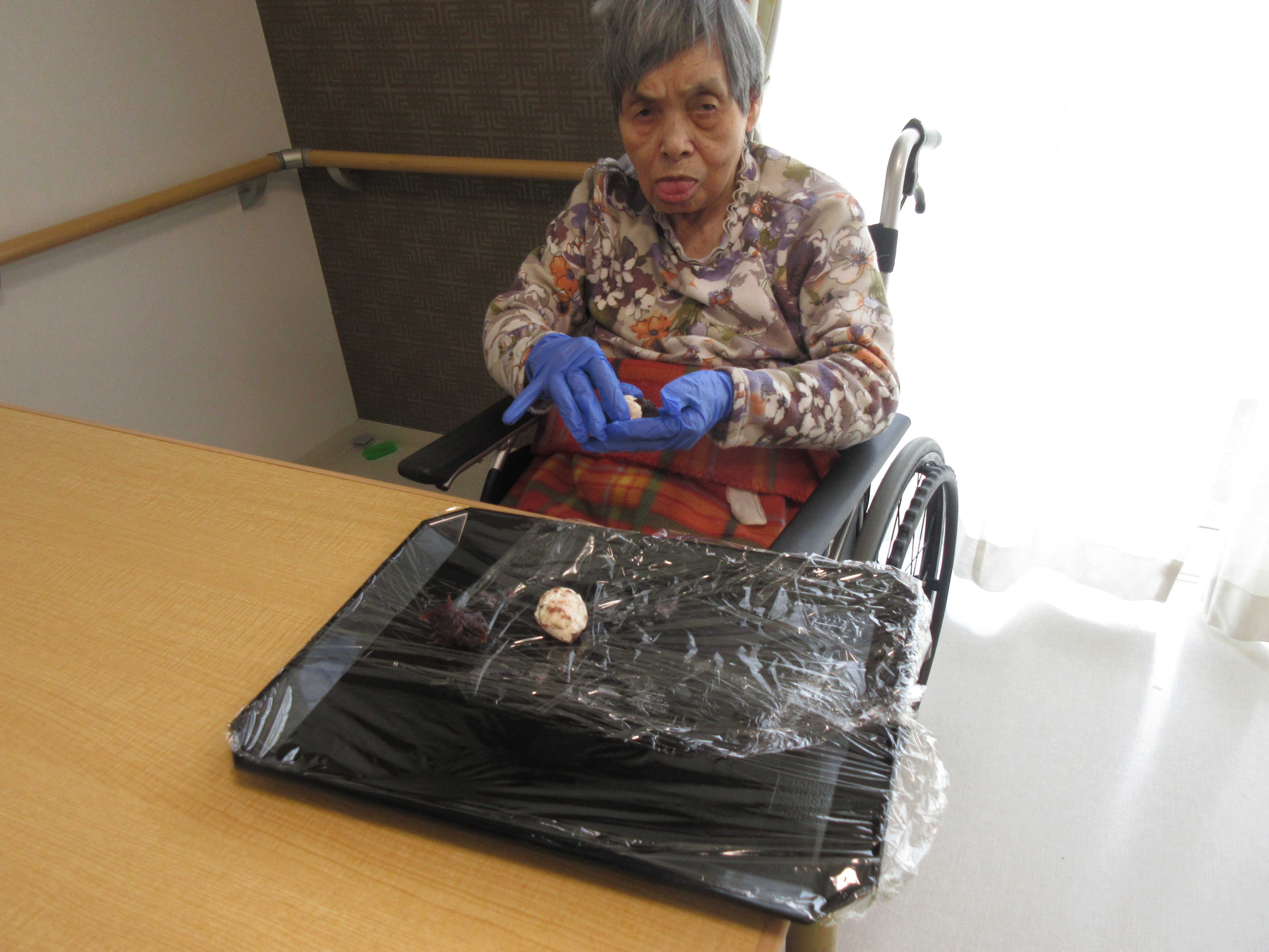 R8.3.28梅が枝餅＆いちご大福作り麻生様